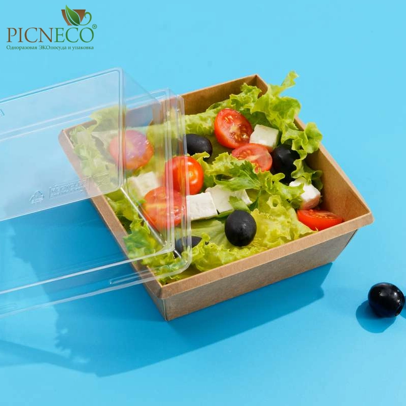 товар Контейнер бумажный 550мл, крафт, серия OneClick, (крышка отдельно) OK055